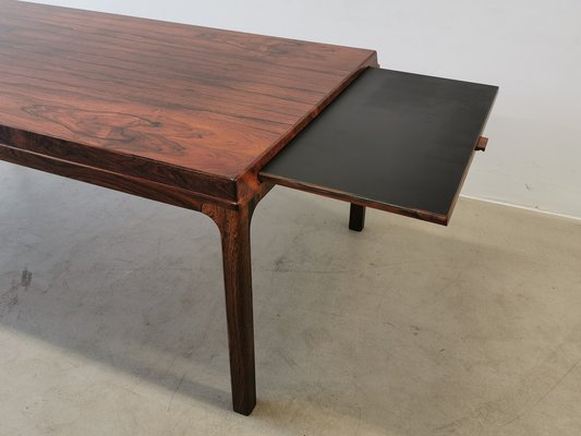 Scandinavian Coffee Table In Rosewood, Scandinavian Style Coffee Table With Storage