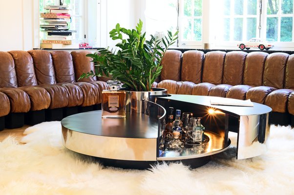 Rotating Coffee Table Or Dry Bar By Massimo Papiri For Mario Sabot Italy 1970s For Sale At Pamono