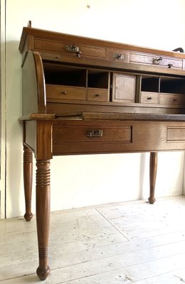 Loring writing desk vintage oak outlet