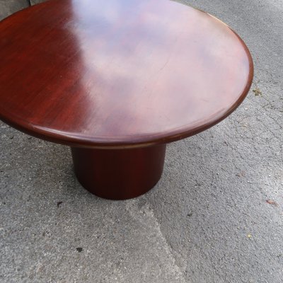 Round Table From Biltrite Canada 1960s For At Pamono Biltrite Canada 1960s For At Pamono, Round Wood Drum Coffee Table Canada