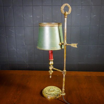 Antique Light Green Desk Lamps 1920s, Antique Green Desk Lamp