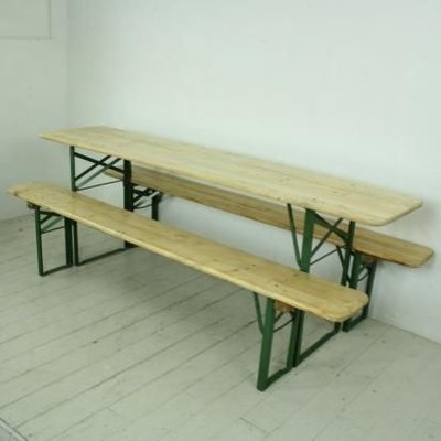 Vintage German Beer Garden Table And Benches In Natural Pine Finish Set Of 3 For At Pamono Vintage German Beer Garden Table And, German Beer Garden Table