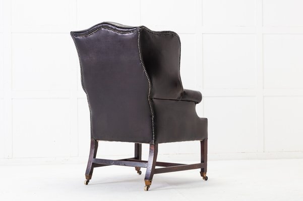 Thatcher leather 2024 wingback chair