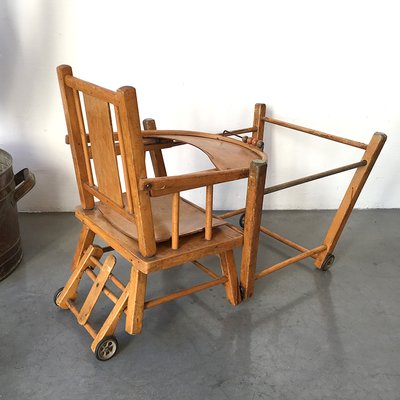 Vintage wooden clearance convertible high chair