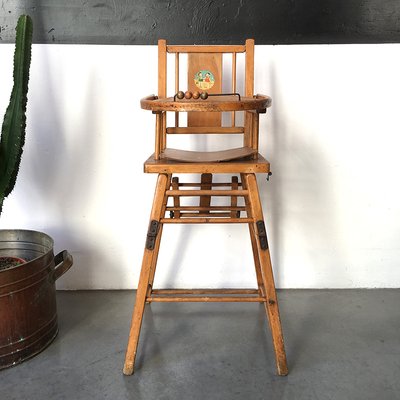 Old school wooden high chair sale