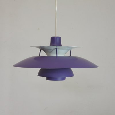 Danish Purple PH5 Pendant Lamp by Poul Henningsen for Louis Poulsen for  sale at Pamono
