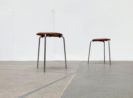 Set of Mid-Century Danish Model 3170 Dot Stool by Arne Jacobsen