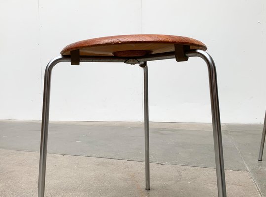 Set of Mid-Century Danish Model 3170 Dot Stool by Arne Jacobsen