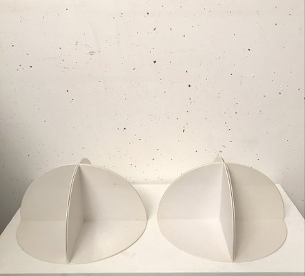 White Fermalibro 4909 Bookends by Giotto Stoppino for Kartell, Set