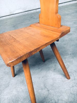 Vintage Belgian Brutalist Pub Caf Chair Set by Torck 1960s Set