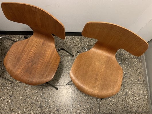3103 Hammer Chairs by Arne Jacobsen for Fritz Hansen, 1960s