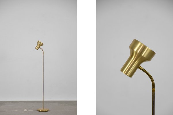 Brass spotlight cheap floor lamp