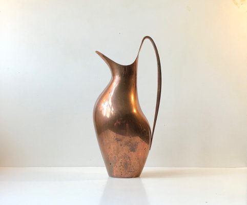 MASSIV KUPFER ブロンズ 花瓶 Vintage Copper Masterpiece Pitcher by Henning Koppel for Georg
