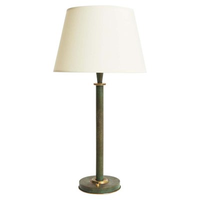 Art Deco Brass Table Lamp In Green For, Ralph Lauren Brass Table Lamp