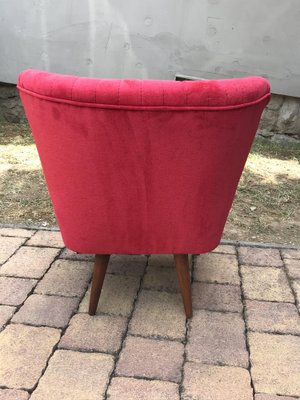 Red Cocktail Chair 1950s for sale at Pamono