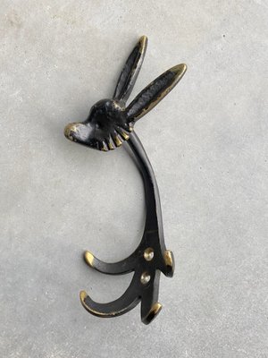 Mid-Century Animal Coat Hooks by Walter Bosse, 1950s, Set of 2 for