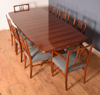 Mahogany Rio Rosewood Burford, Wooden Dining Table With 8 Chairs
