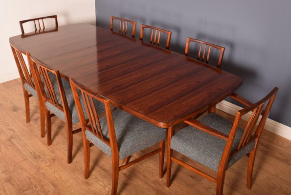 Mahogany Rio Rosewood Burford Extendable Dining Table 8 Chairs From Gordon Rus Set Of 9 Mahogany Rio Rosewood Burford, Mahogany Dining Room Table And 8 Chairs