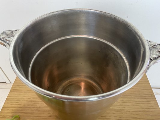Seau à Champagne Art Déco Delbeck - Métal Chromé - Argenté - Bon état - Argit