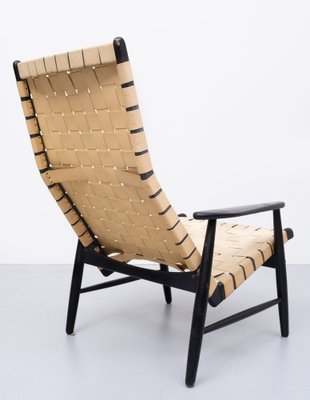 Leather strap arm chair deals
