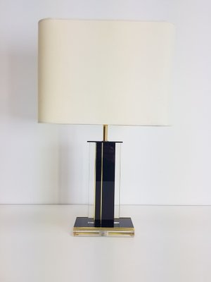 Brass Table Lamp 1970s For At Pamono, Acrylic Column Table Lamp Usb