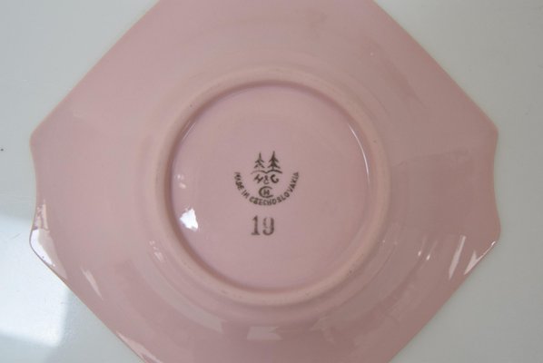 Mid-Century Mug with Saucer from Haas & Czjzek, 1960s, Set of 2