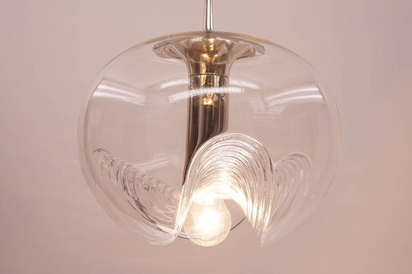 Large Wave Ceiling Lamp by Koch and Lowy for Peill and Putzler for sale at  Pamono