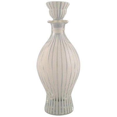 Strikt Carafe in Mouth-Blown Art Glass by Bengt Orup for Johansfors, 1950s  for sale at Pamono
