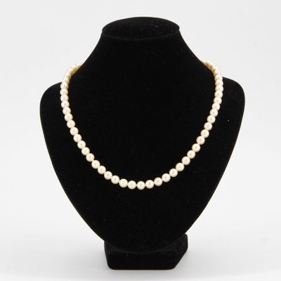 French Cultured Pearl Choker Necklace 