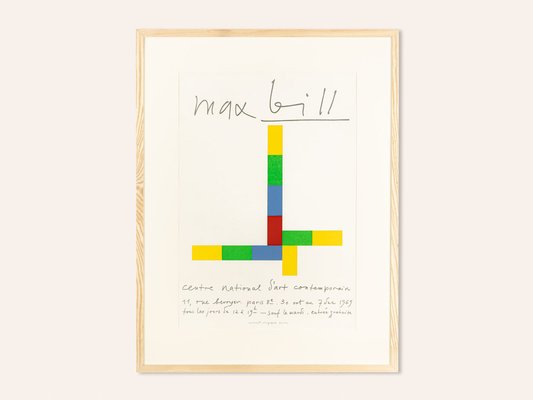 Max Bill Exhibition Poster for sale at Pamono