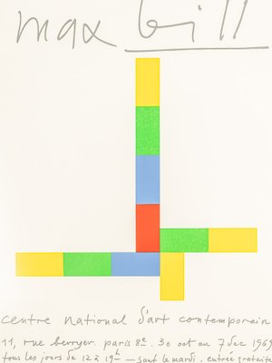 Max Bill Exhibition Poster for sale at Pamono