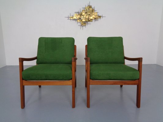 Vintage Teak Senator Lounge Chairs by Ole Wanscher for Cado Set of 2