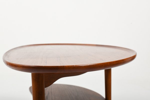 Kidney Shaped Teak And Oak Coffee Table By Anton Kildeberg 1950s For At Pamono - Kidney Coffee Table