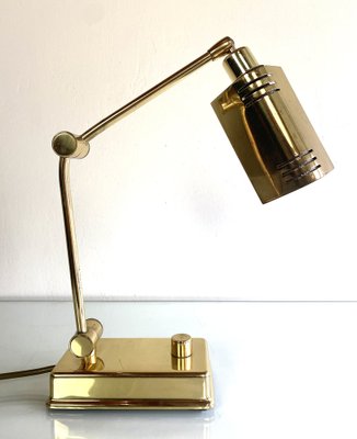 Vintage Brass Desk Lamp From Holtkötter, Brass Desk Lamp Vintage