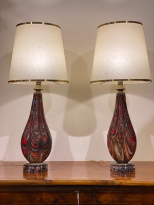 Blown glass lamps for sale deals