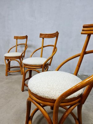 Vintage Bambus Esszimmersthle, 4er Set bei Pamono kaufen