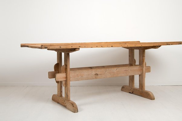 Trestle dining table with leaf best sale