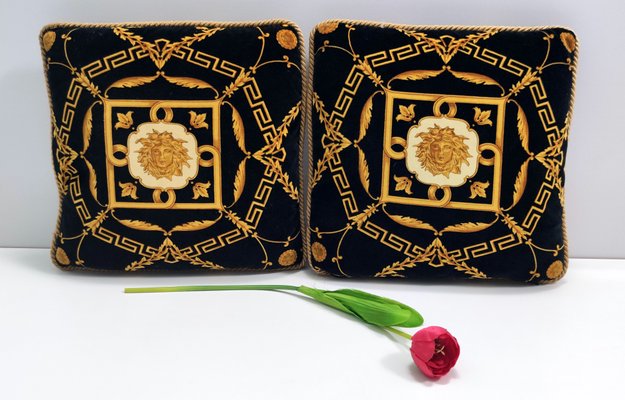 versace couch pillows