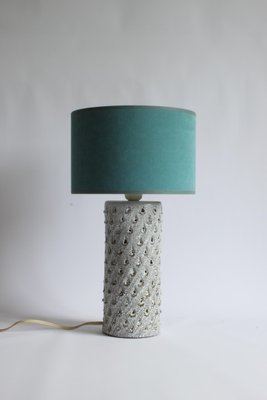 White Ceramic Cylinder Table Lamp With, Ceramic Teardrop Table Lamp