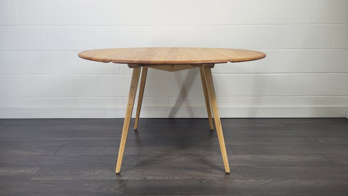 Round Drop Leaf Dining Table By Lucian, Modern Round Dining Table With Leaf