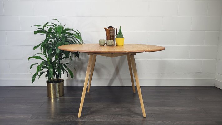 Round Drop Leaf Dining Table By Lucian, Drop Leaf Round Kitchen Table