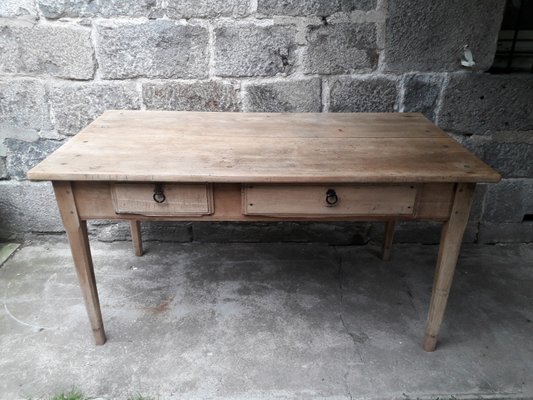 Rustic Farmhouse Table For At Pamono, Gray Farmhouse Table