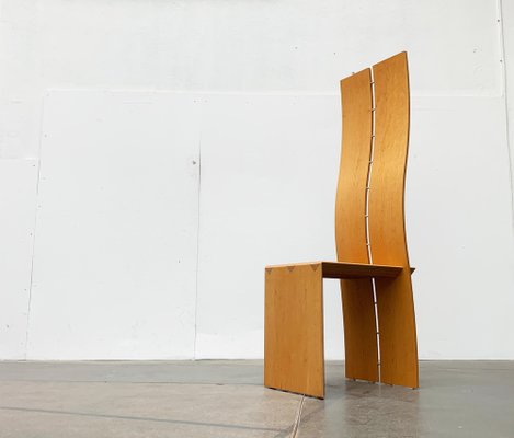 Postmodern High Back Chair for sale at Pamono