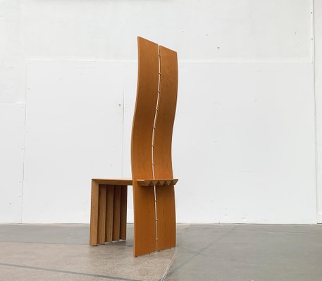 Postmodern High Back Chair for sale at Pamono