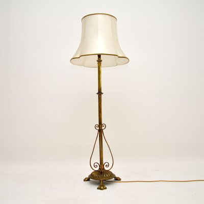 Antique Solid Brass Rise Fall Floor Lamp For At Pamono Antique Solid Brass Rise Fall Floor, How To Rewire An Old Standard Lamp Uk