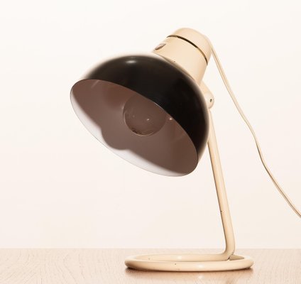 Metal Desk Or Table Lamp In Off White And Black From Philips 1950s For At Pamono Metal Desk Or Table Lamp In Off White, Black Metal Desk Lamps