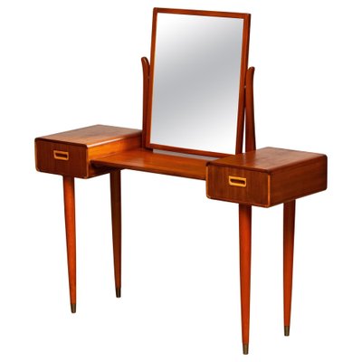 slim mirrored dressing table