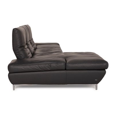 Roxanne Anthracite Leather Corner Sofa From Koinor For At Pamono Roxanne Anthracite Leather Corner Sofa, Leather Corner Sofa With Chaise Lounge
