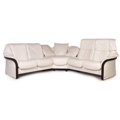 Eldorado White Leather Corner Sofa From, Black Leather Corner Sofa And Cuddle Chair