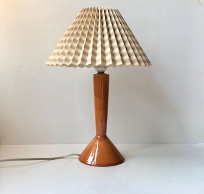 Vintage Burnt Orange Table Lamp By Jo, Burnt Orange Table Lamps